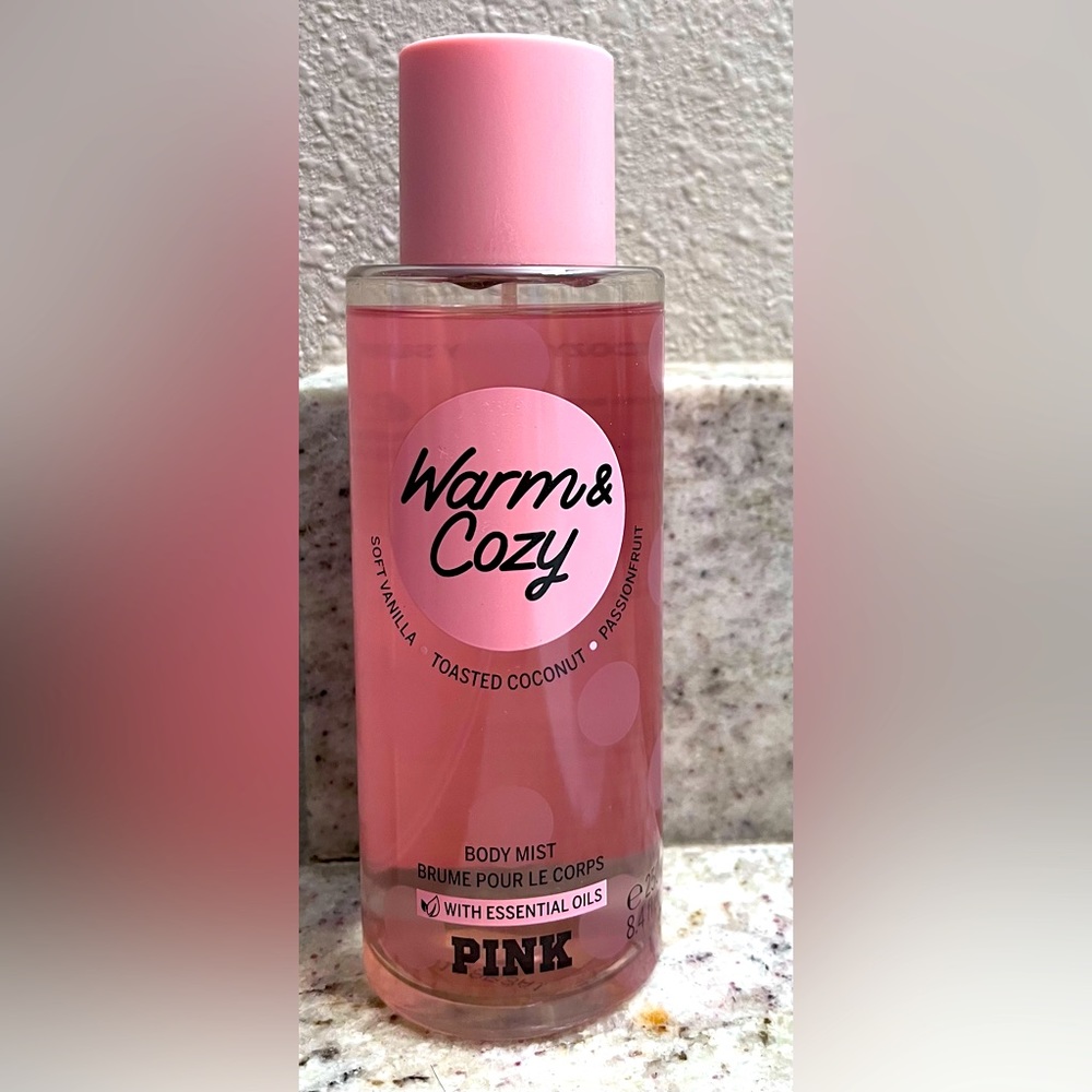 Pink Victoria's Secret Warm and Cozy Bodyspray
